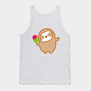 Cute Watermelon Popsicle Sloth Tank Top